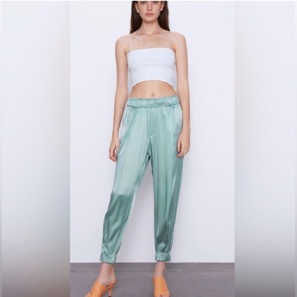 ZARA Satin Joggers